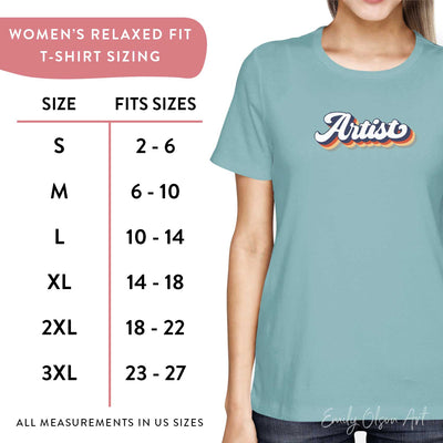 Retro Artist Shirt Sizing