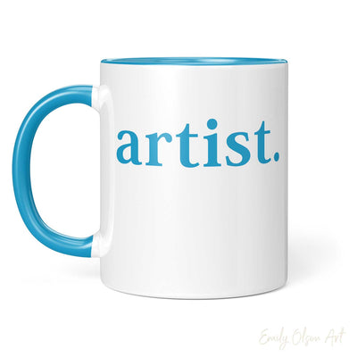 Blue Artist Mug