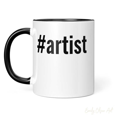 Hashtag Artist Mug Black