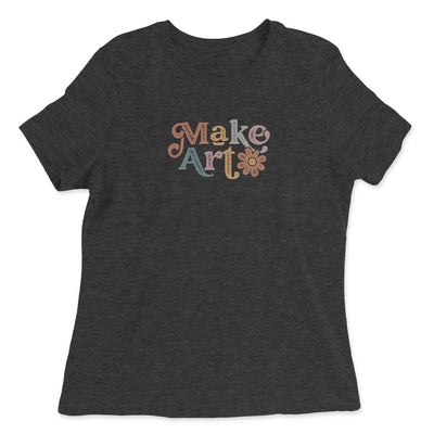 Make Art Shirt Mockup Heather Grey