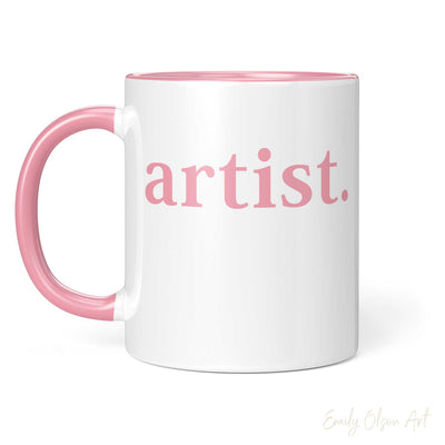 Pink Artist Mug