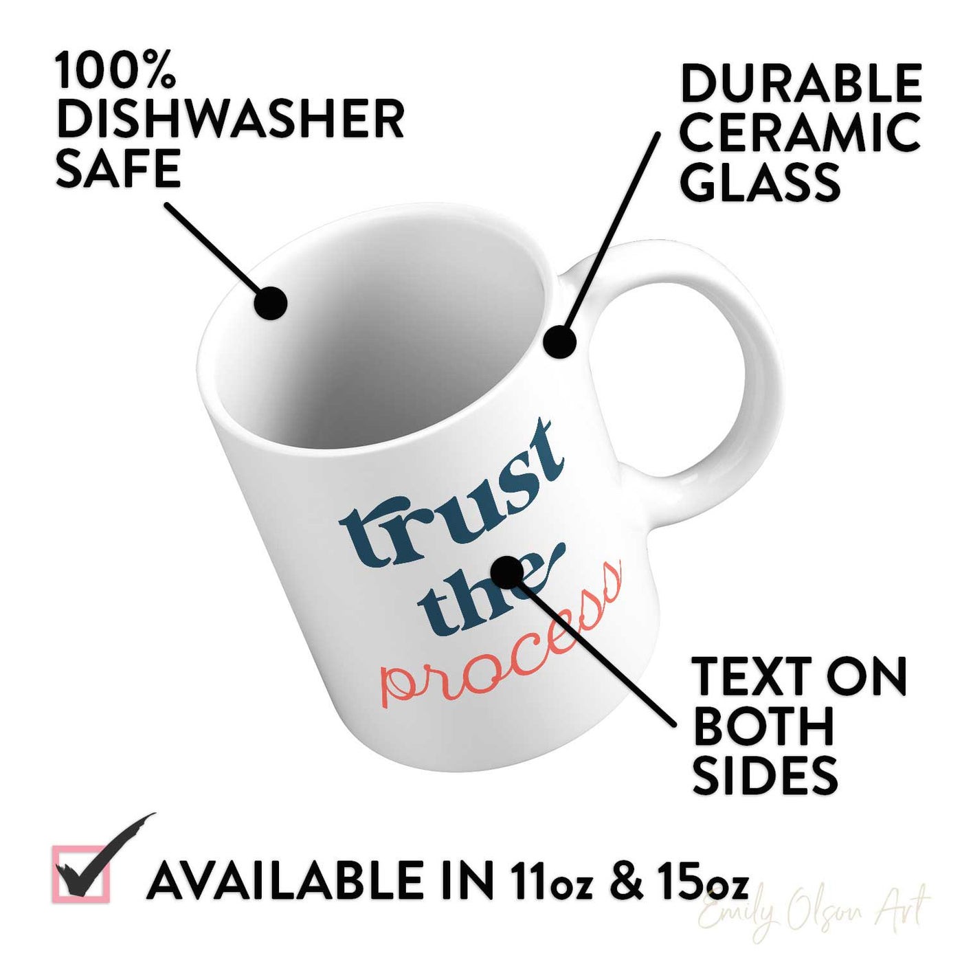 Trust the Process Mug Description