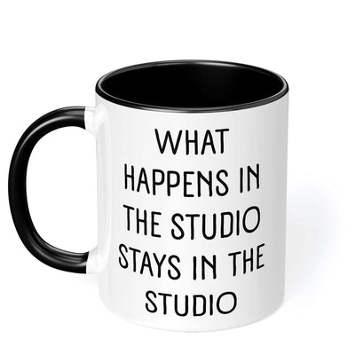 What Happens In The Studio Stays In The Studio Mug